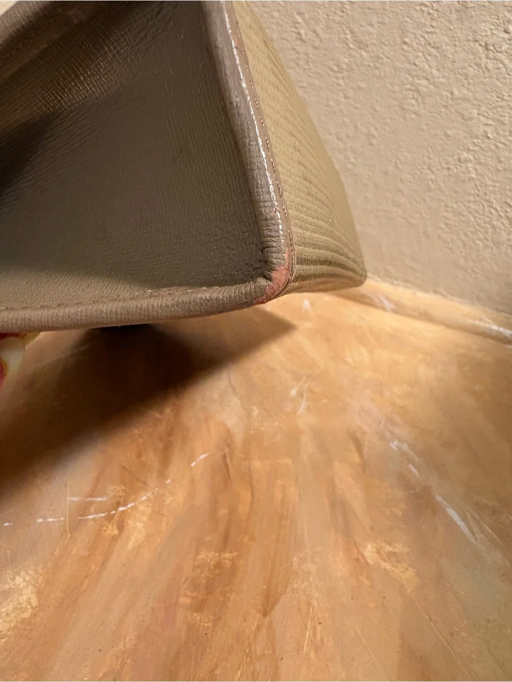 Saint Laurent Beige-Tan Canvas Toiletry Pouch